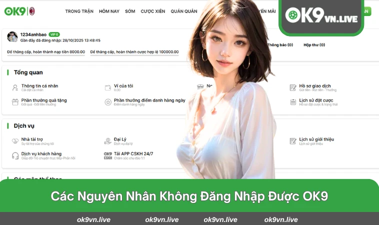 Kiểm tra lại thông tin và kết nối mạng nếu không đăng nhập được
