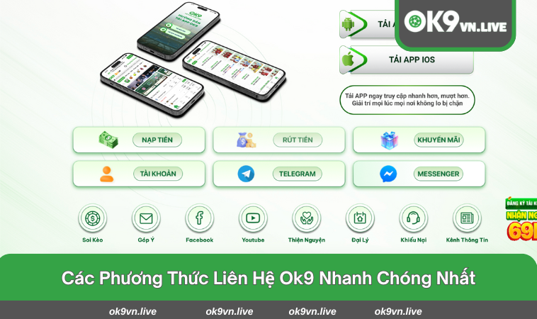 Kênh liên hệ với OK9 đã được xác minh