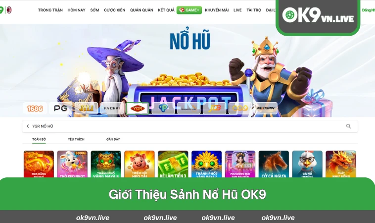 Giao diện sảnh nổ hũ sống động và dễ sử dụng