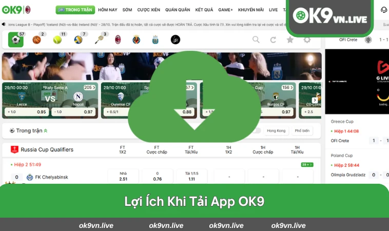 Ứng dụng OK9 mang lại tiện ích vượt trội cho người dùng